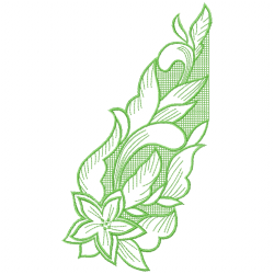 Flowers And Tree Embroidery Design 3